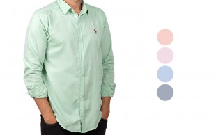 پیراهن آستین بلند مردانه طرح Polo