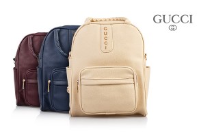 کیف کوله چرمی طرح Gucci
