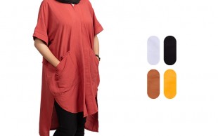 مانتو ابر و بادی جیب دار