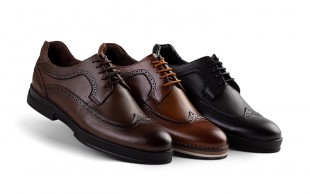 کفش مردانه چرم طبیعی مدل هشت ترک