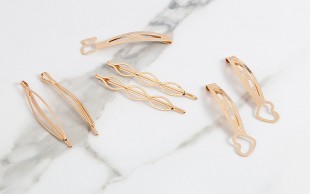 گیره مو طلایی