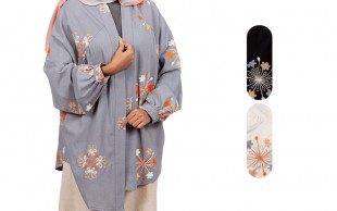 مانتو جلو باز خامه‌دوزی