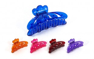 کلیپس مو پنج پر شیشه ای