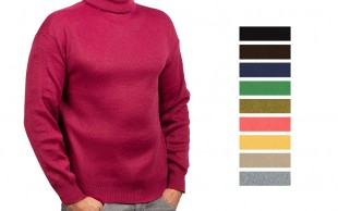 بافت یقه اسکی مردانه