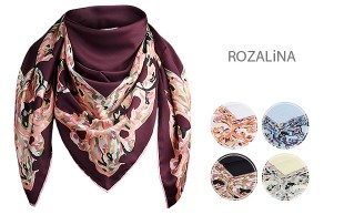 روسری ساتن ابریشم ROSALINA