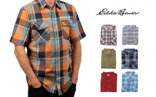 پیراهن آستین کوتاه مردانه Eddie Bauer
