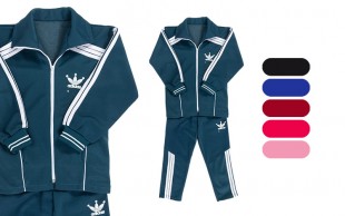 گرمکن و شلوار بچگانه طرح adidas