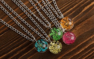 گردنبند توپی Crystalline