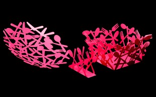 ظروف آشپزخانه طرح قاشق چنگال