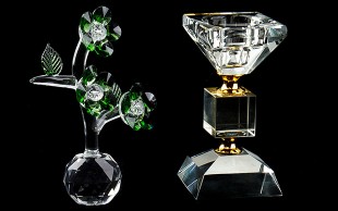 گل و شمعدان کریستال