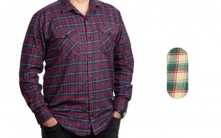 پیراهن چهارخانه پشمی Tower