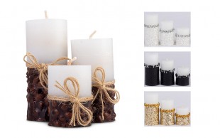 پکیج سه تایی شمع cylindric