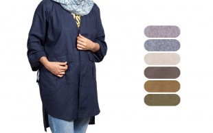 مانتو جلوباز لینن