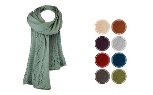 شال بافت زمستانی Knitted Rhombus