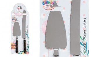 ست کارد و کفگیر سرو کیک طرح ماربل