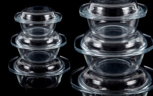 ست 3 عددی قابلمه بلور Flora