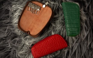 جا کلیدی چرمی زیپ دار