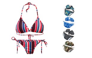 مایو دو تکه Patterned