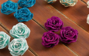 شمع طرح گل رز