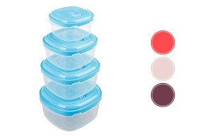 ست ظرف 4 تکه درب دار Polinik