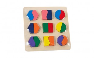 پازل چوبی اشکال هندسی
