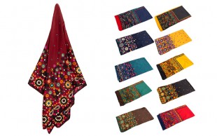 روسری ساتن طرحدار