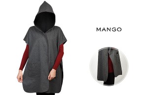 پانچو کلاهدار MANGO