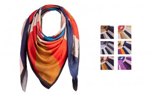 روسری قواره دار ZIBOO طرح Chanel