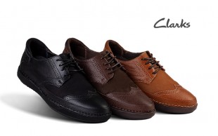 کفش چرم طبیعی مردانه Clarks