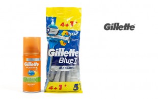 پکیج ژیلت و ژل اصلاح Gillette