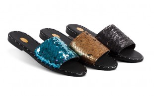 صندل زنانه پولکی Leaza