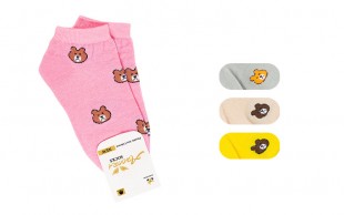 جوراب مچی زنانه Ahoora طرح Teddy