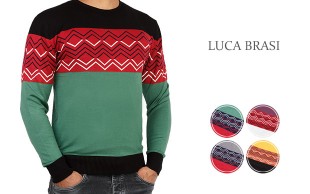 پلیور بافت مردانه LUCA BRASI