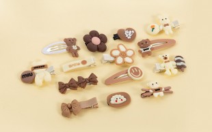 بسته 14 عددی گیره مو عروسکی