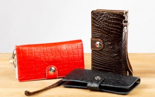 کیف پول و موبایل چرمی