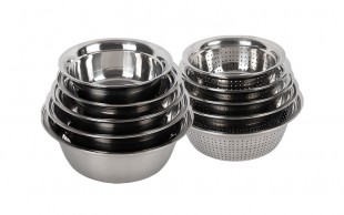 آبکش و لگن استیل Unique