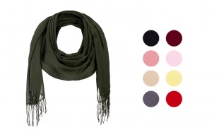 شال ساده نخی زنانه