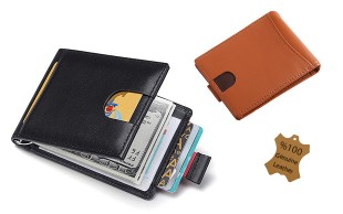 کیف پول مدرن چرم طبیعی