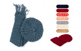 ست کلاه فرانسوی و شال گردن