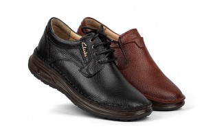 کفش مردانه چرم طبیعی طرح Clarks