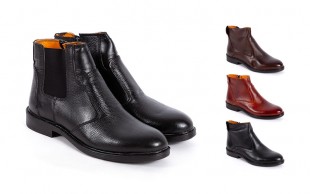 نیم بوت مردانه چرم 