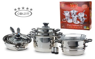 ست قابلمه استیل 20 پارچه COOLZITT