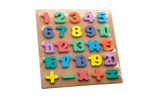 پازل چوبی اعداد انگلیسی