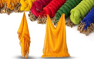 شال حریر مدل دورچین هندی