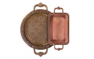 سینی فلزی طرح برجسته