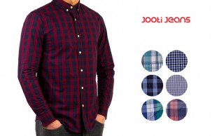 پیراهن چهارخانه مردانه Jooti jeans