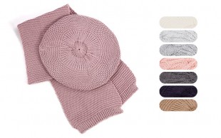 ست شال و کلاه مدل فرانسوی