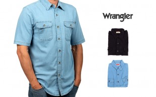 پیراهن جین مردانه آستین کوتاه Wrangler