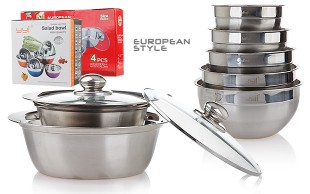 ست کاسه استیل EUROPEAN STYLE