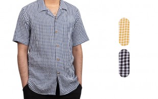 پیراهن یقه انگلیسی چهارخونه Salvatore Ferragamo